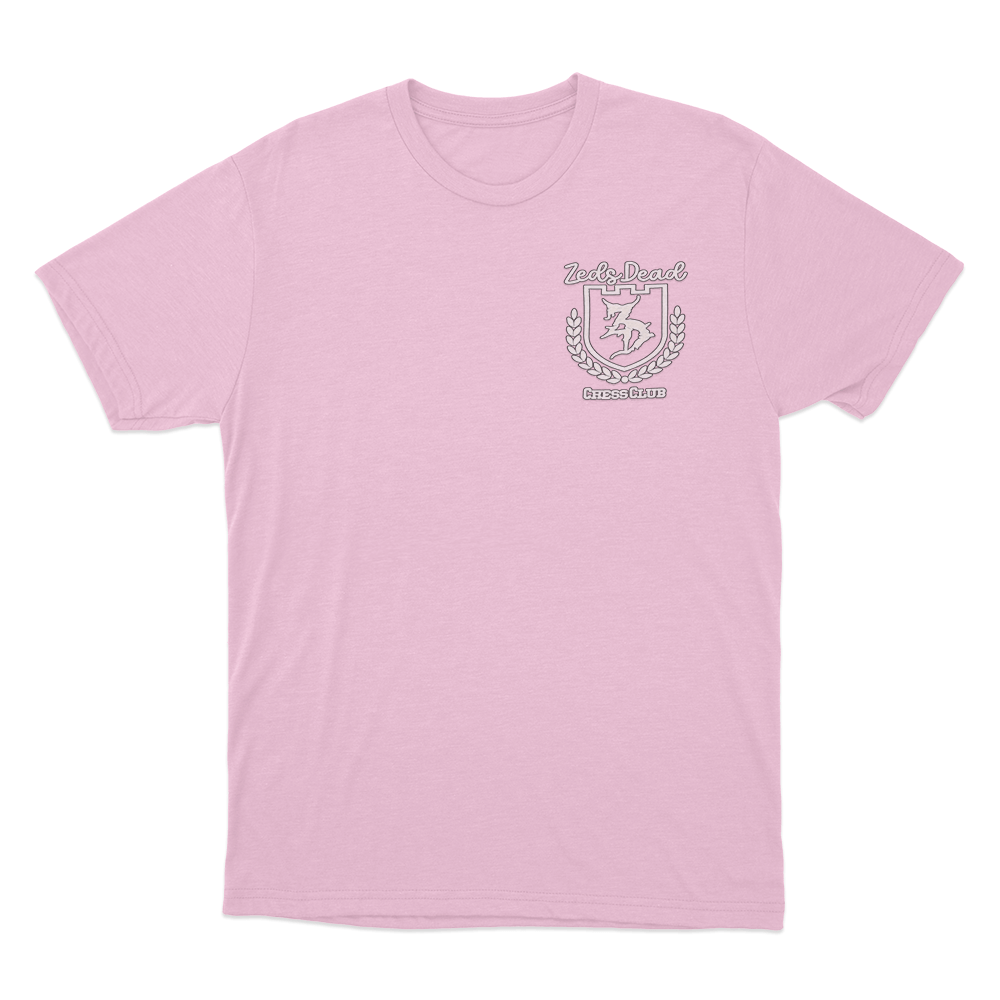 Chess Club Crest T Shirt Pink Chess Club Crest T Shirt Pink