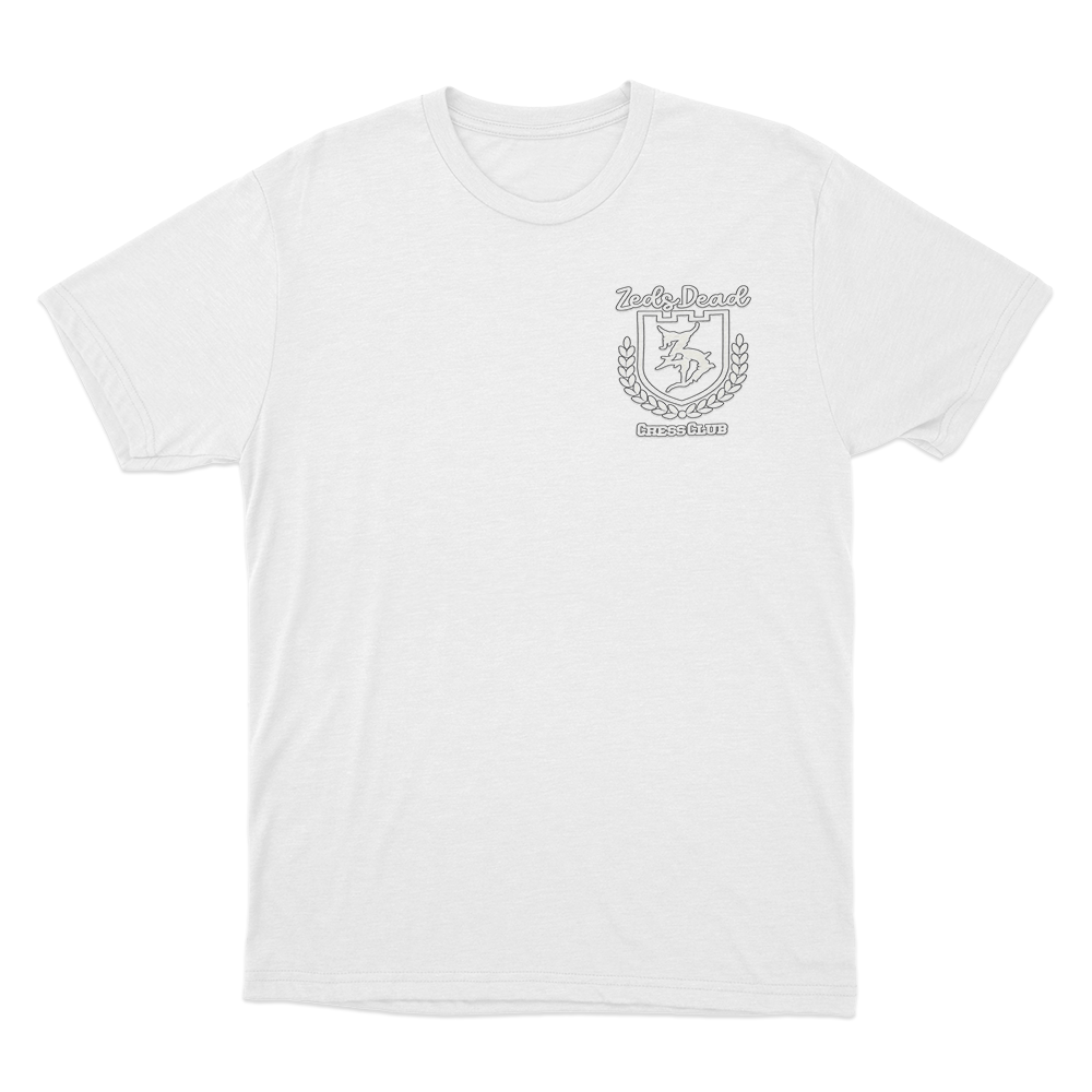 Chess Club Crest T Shirt White Chess Club Crest T Shirt White