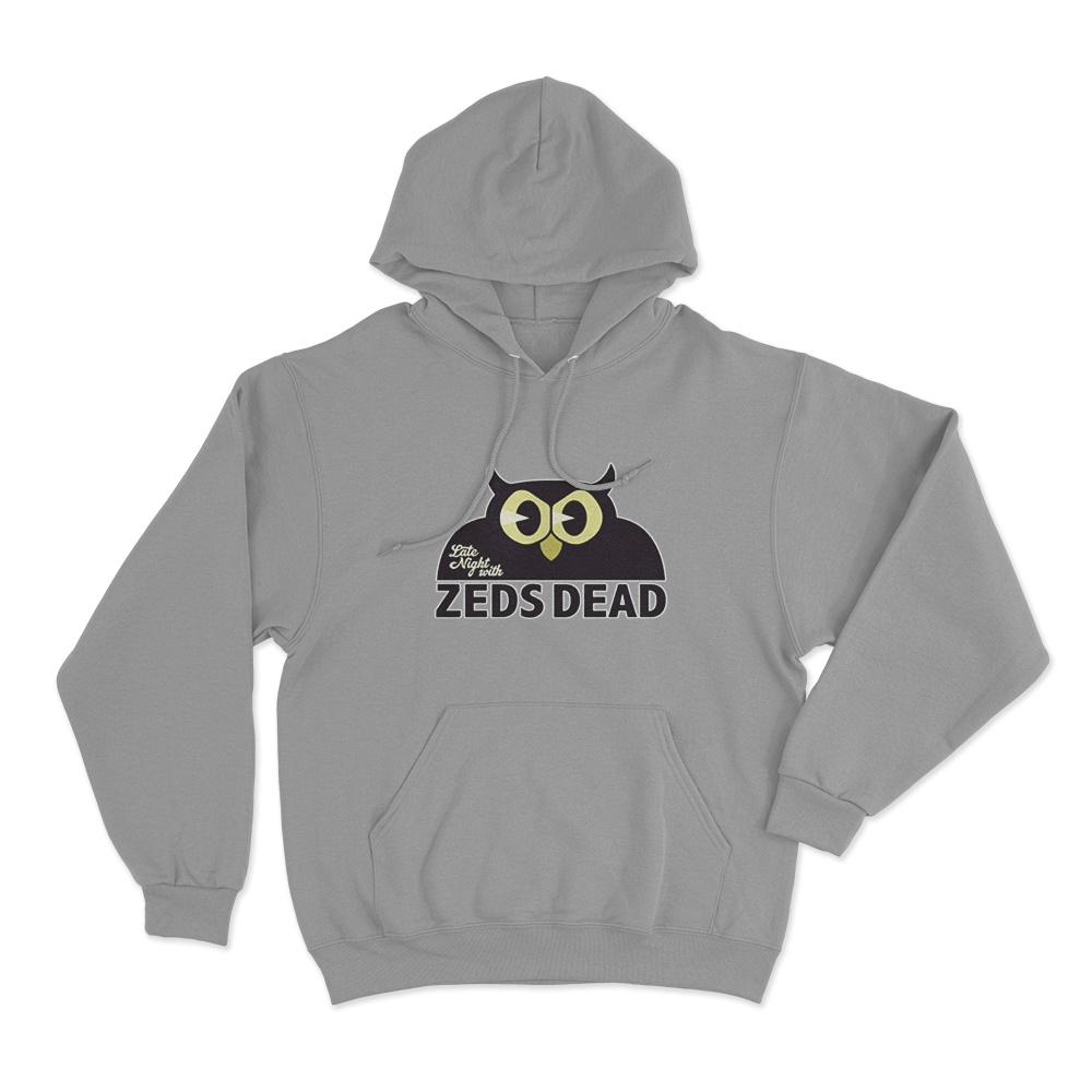 Late Night Owl Hoodie Grey Late Night Owl Hoodie Grey