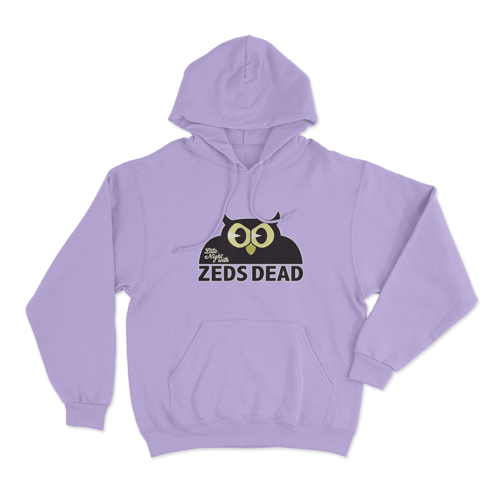 Late Night Owl Hoodie Purple Late Night Owl Hoodie Purple