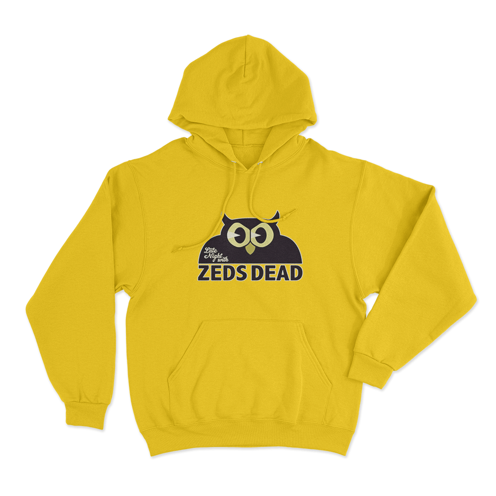 Late Night Owl Hoodie Yellow Late Night Owl Hoodie Yellow